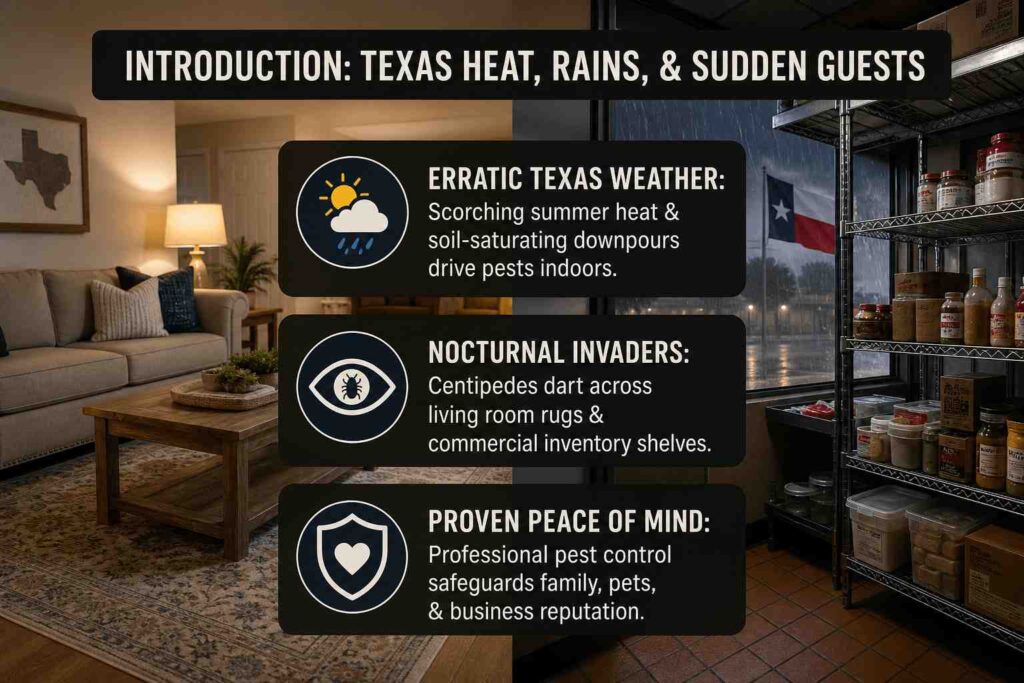 Introduction: Texas Heat, Heavy Rains, and Sudden Crawly Guests