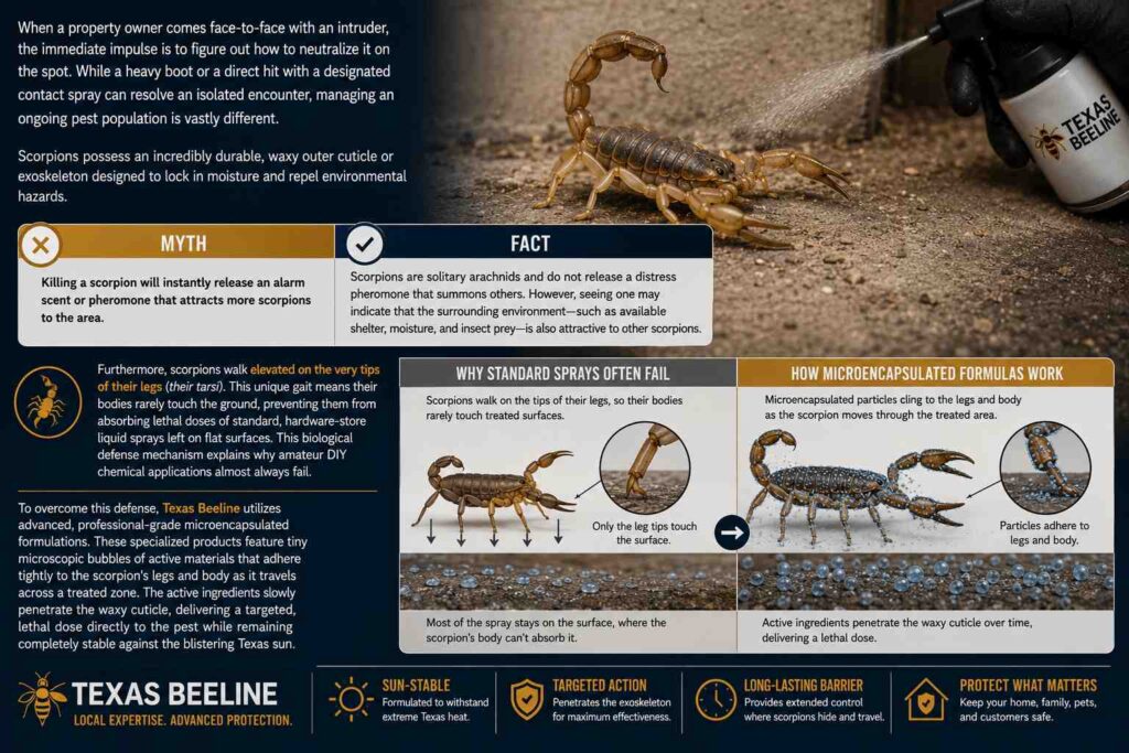 Breaking Down the Shield: The Definitive Guide to Texas Scorpion Control 3 Overcoming the Exoskeleton: What Actually Neutralizes a Scorpion?