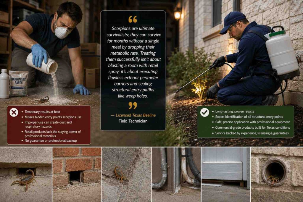 Breaking Down the Shield: The Definitive Guide to Texas Scorpion Control 5 The Professional Edge Why DIY Falls Short