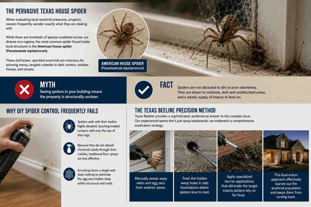 Texas Spider Identification: Defending Your Property From Eight-Legged Invaders 3 Unmasking the Arachnid Population: What is the Most Common Spider in Texas?
