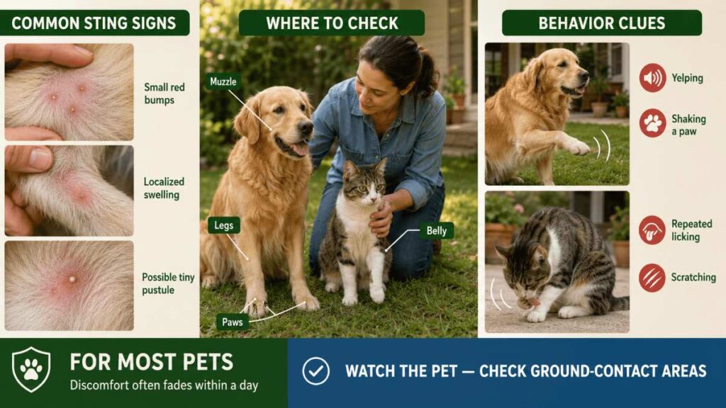What Does a Fire Ant Sting Look Like on a Dog or Cat