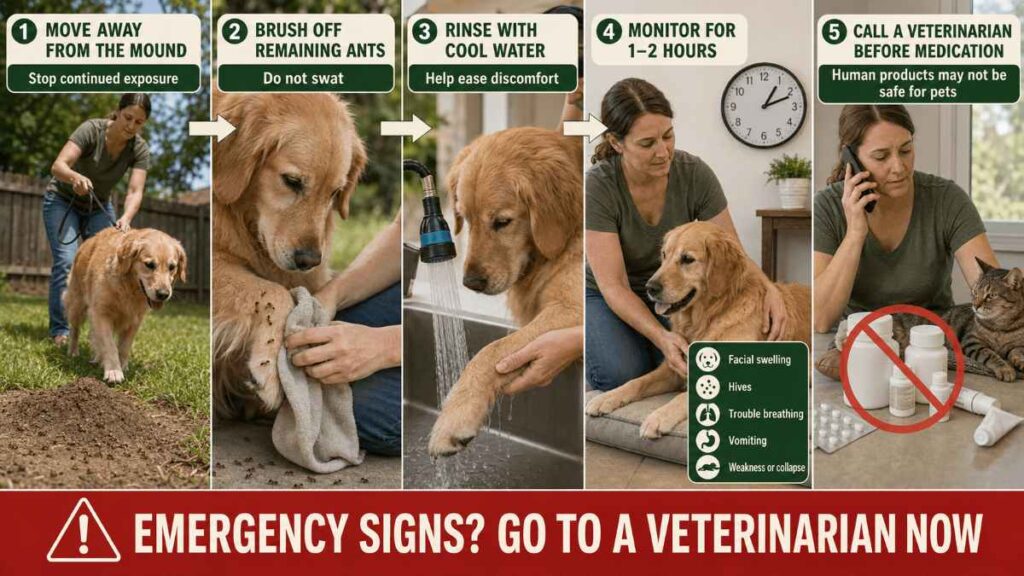 What Should I Do Right Away If My Pet Is Stung