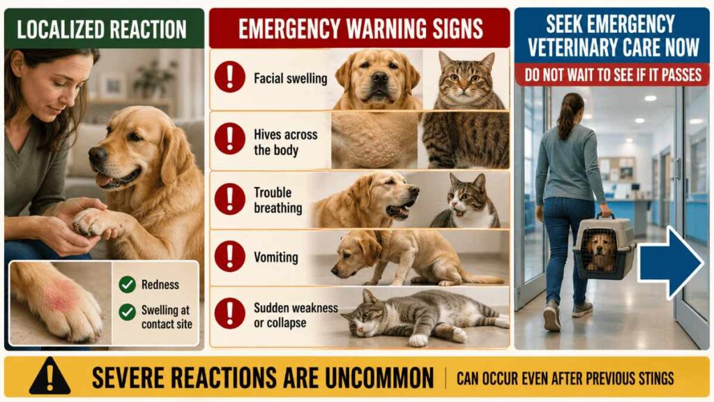 When Is a Fire Ant Sting a Medical Emergency for a Pet