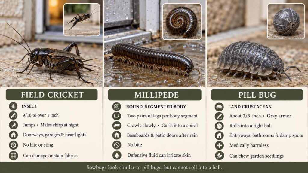 Crickets at Home, Millipedes and Pill Bugs: Why They Pour Every Fall 1 the three pests behind most fall calls about crickets at home in Texas